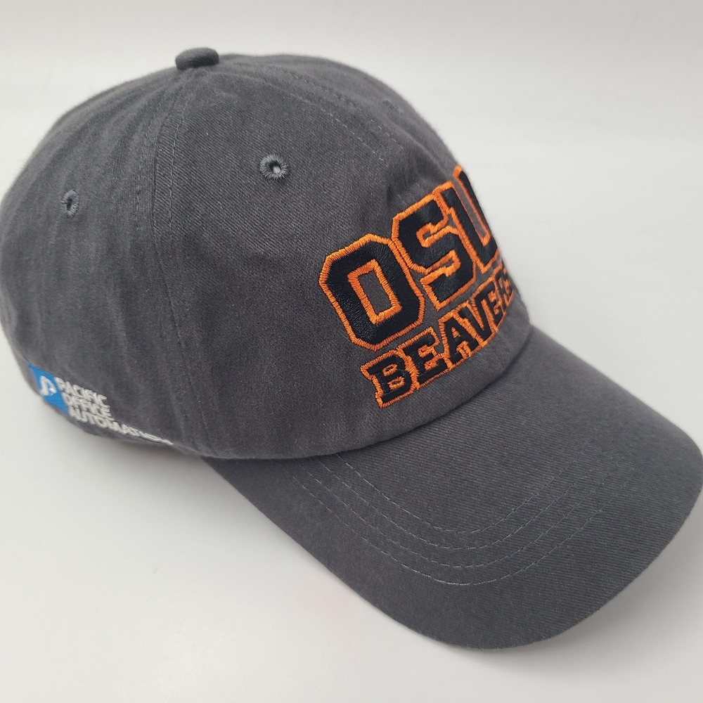 Oregon‎ State Beavers Hat Strapback Gray Orange NCAA Pacific Office Automation